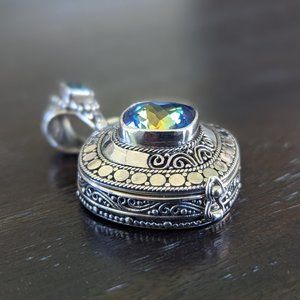 Artisan Collection of Bali Mystic Quartz® Sterling Silver Locket Pendant